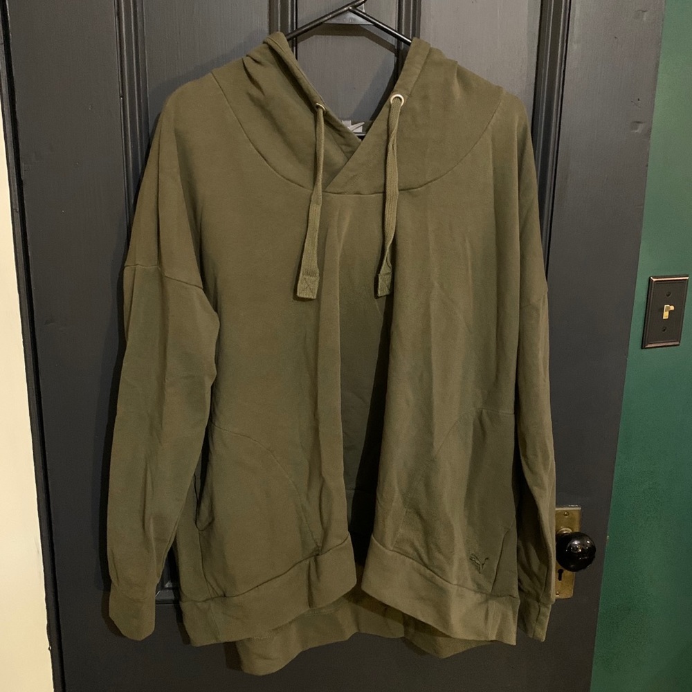 Puma Olive Green Oversized Sweatshirt